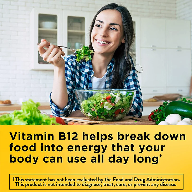 Vitamin B12 - Supports energy metabolism, mood, energy, heart and eye health