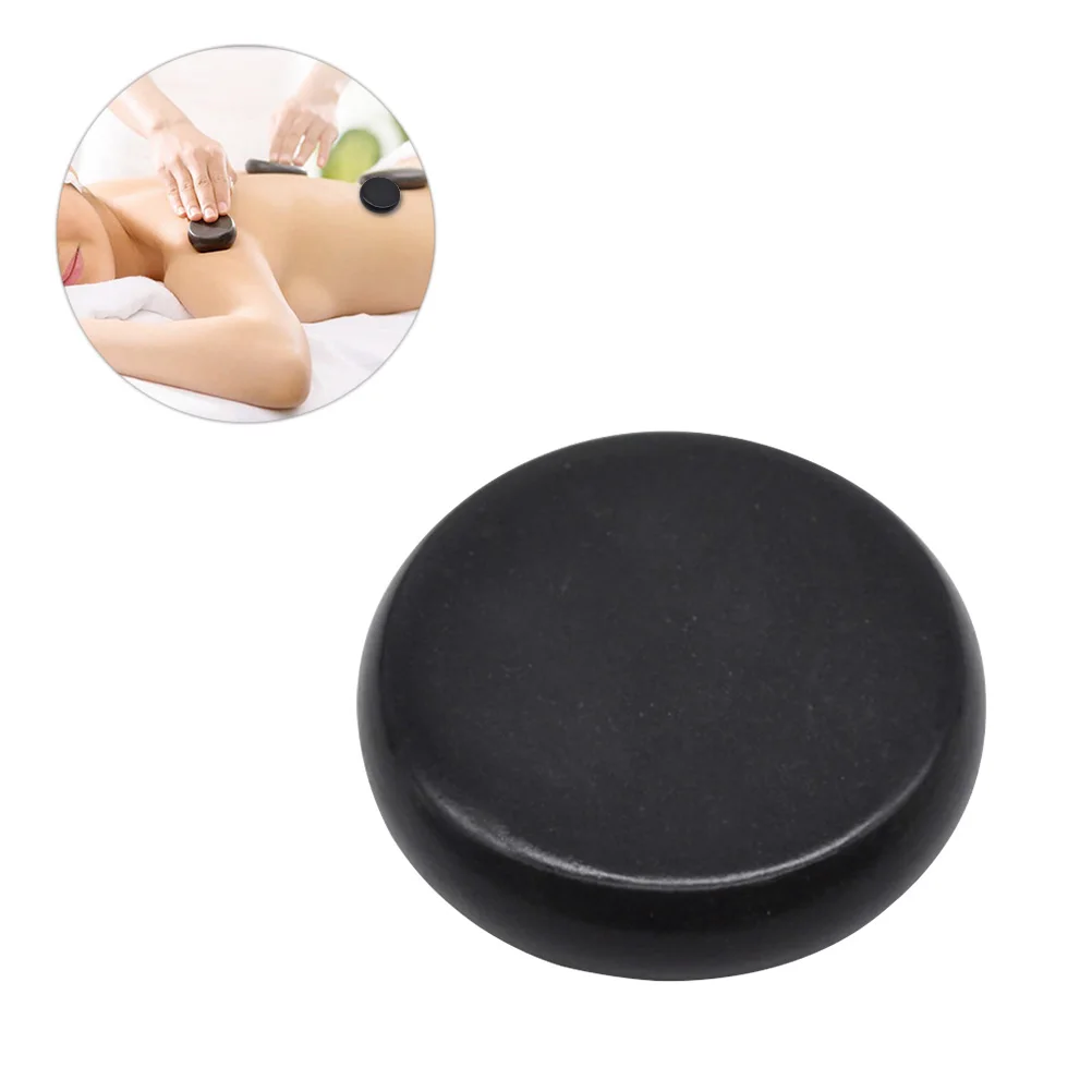 

2 Pcs Volcanic Stone Massage Pedicure Spa Stones Cold Oil Basalt Professional Home Use Relaxation Pain