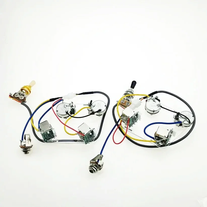 1 Set   Electric Guitar Pickup Wiring Harness Push Pull Switch Potentiometers