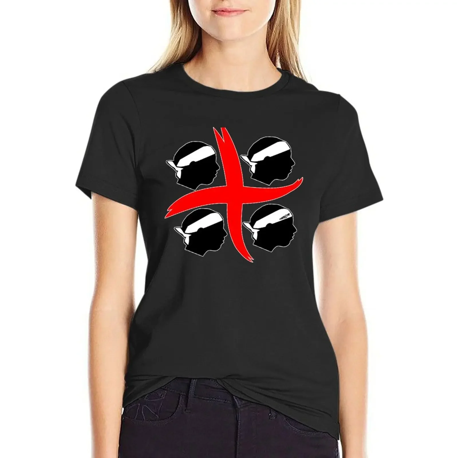 

4 Mori Sardegna Stilizzato T-Shirt cute tops summer top plus sizes tops Women