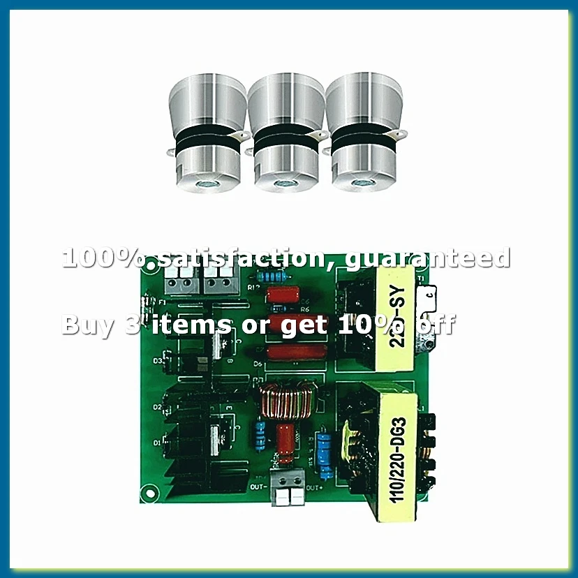 220V 40KHz 150W Ultrasonic Cleaner PCB Driver Boards Circuit Board Kit with Transducer for Car Washer Washing Machine-DTA9