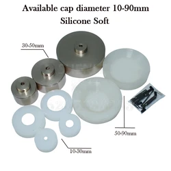 10-90mm Capping Machine Chuck set Bottle capper Head Soft silicone insert electric Hand held screw capping Mould SHENLIN