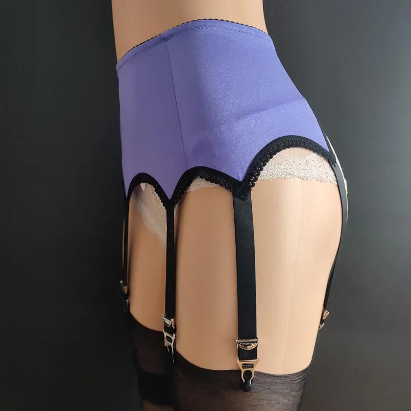 

6 Straps Garter Belt High Waist Suspender Belt Female Lady Elastic Sexy Lingerie Garters Women Night Club Exotic Lingerie S-XXXL