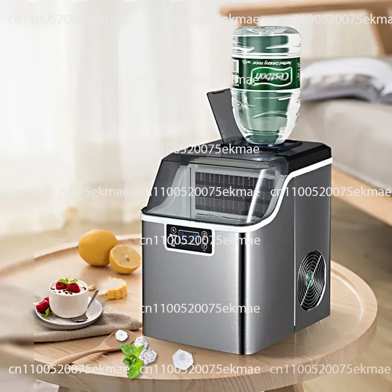 Ice Machine 30KG Stall Commercial Milk Tea Shop Fang Bing Home Student Dormitory Quick Ice Cube Machine Bar