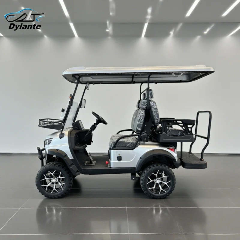 

2026 Новый дизайн газового двигателя 4-местная тележка для гольфа Лидер продаж Shooting Camp Club Внедорожный охотничий автомобиль в США и Канаде