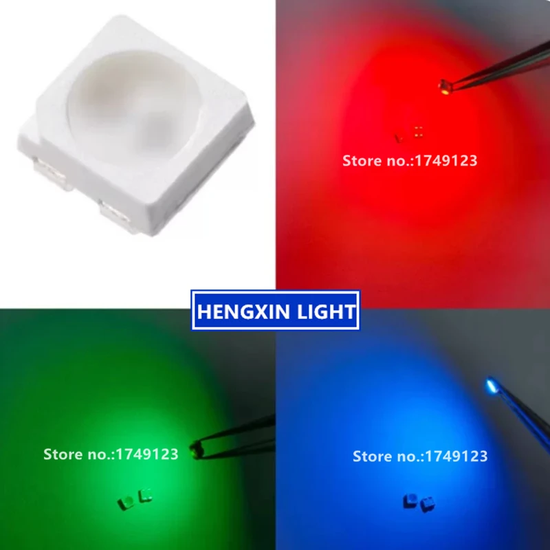 Super Bright 2121-GSRQHBOD RGB LED, Common Anode, Red-Green-Blue Full Color Keyboard-specific Lamp Beads
