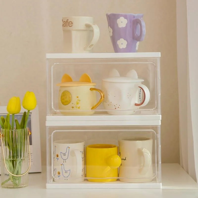 

Креативный стеклянный держатель для чашки чая, пылезащитный прозрачный держатель для чашки Ra Nordic Sle для домашнего использования, эльф для настольного компьютера, Batoom Acco...