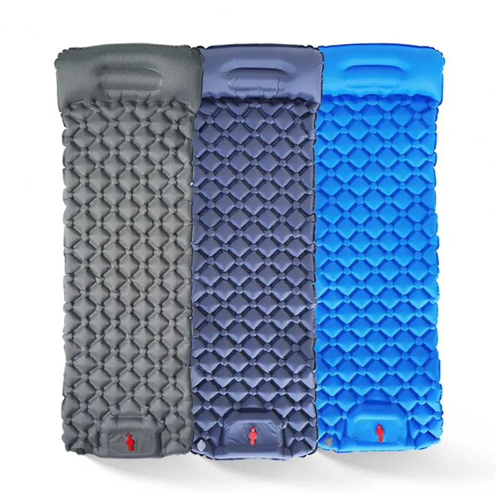 Camping Mat Ultra-light Camp Sleeping Pads Press Type V-shape Waterproof Quick Inflation Waterproof Air Mattress Camping Cots