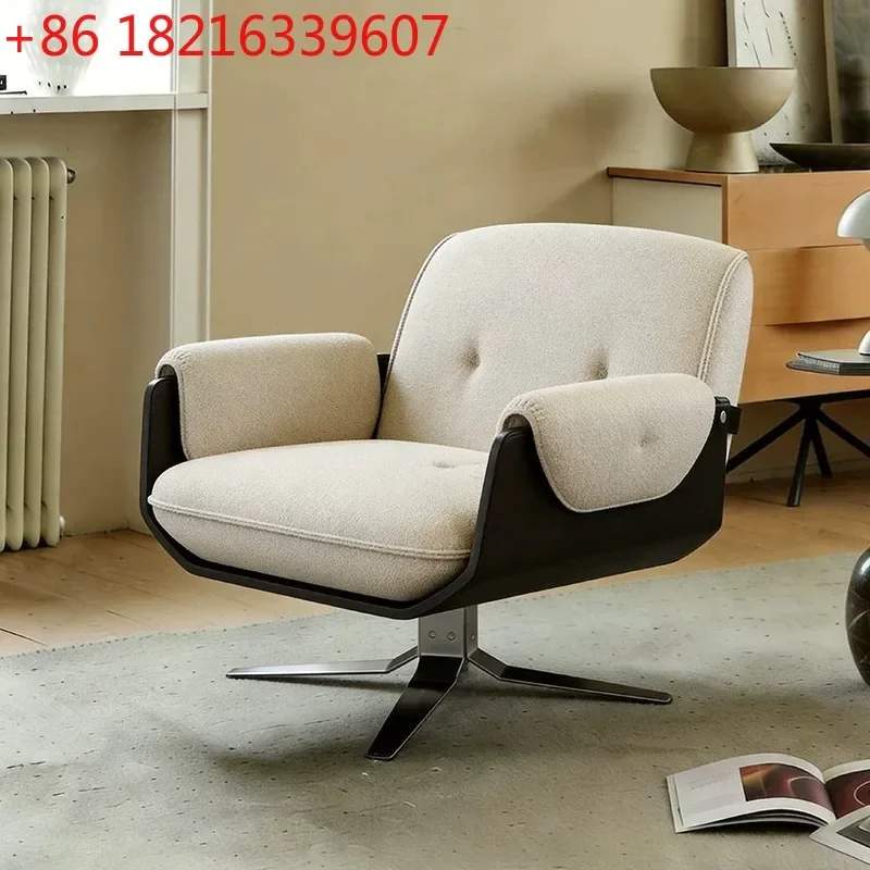 YAO Italian minimalist single fabric sofa chair designer casual office rotating armchair