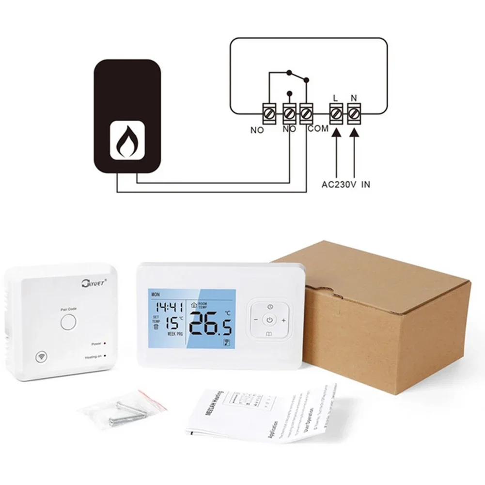 For Tuya WIFI Wireless Smart Thermostat Wall-mounted Boiler Thermostat Water Floor Heating Thermostat AP P Voice Control