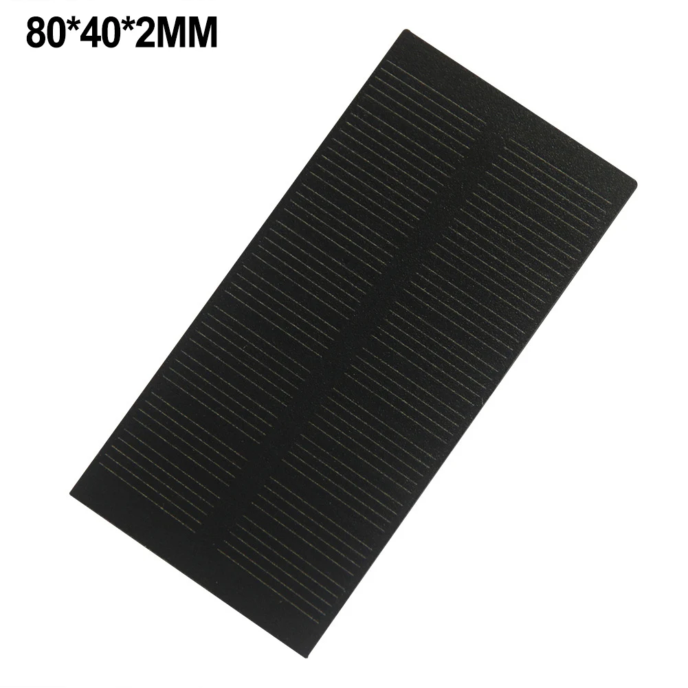 Outdoor Use Sunny Days Charging Board Battery Charger 0.5W Solar Panel Kit Battery 80*40*2MM 0.5W Power Output