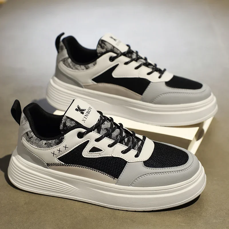 Skateboard Ventileren Mannelijke Sneakers Schoenen Voor Heren Casual Sneaker Sport-En Vrijetijdsloafers Antislip Apring En Herfst Nieuw