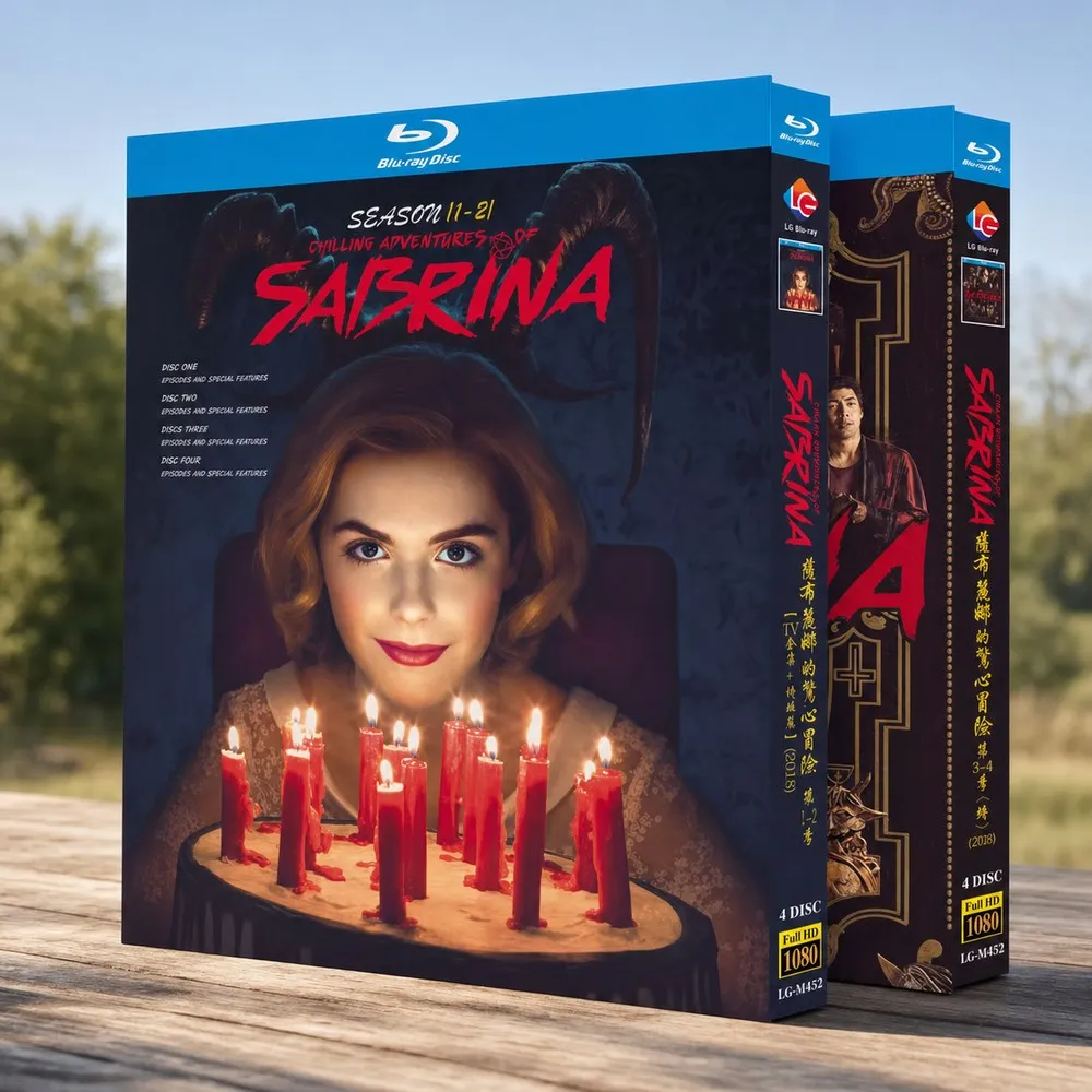 Image of BD Blu-ray Sabrina die Teenager-Hexe Staffeln 1-4 Komplette TV-Serie Plus Sonderepisoden 8-Disc Box-Set
