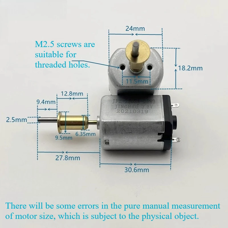 FF280SA-2583 DC Motor Dc3.2V-3.7V High Torque Hair Clipper Hair Clipper Carving Hair Clipper Motor.