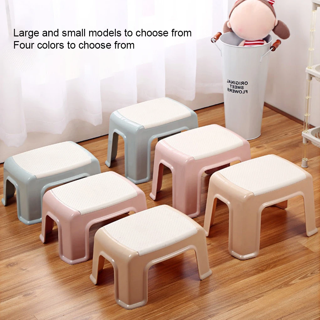 Plastic Step Stool Thick Stools Adults Children Shoe Changing Seat Home Furniture Bench Bathroom Toilet Kindergarten