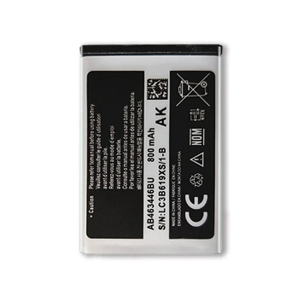 AB463446BU AB553446BU AB043446BE Battery for Samsung GT-C3520 E1228 GT-E2530 E339 C3300K X208 B189 B309 GT-E2330 C5212 Batterie