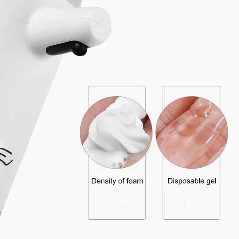 2025 Nuevo dispensador automático de jabón espumoso, sin contacto con sensor infrarrojo, resistente al agua, ideal para baño y cocina