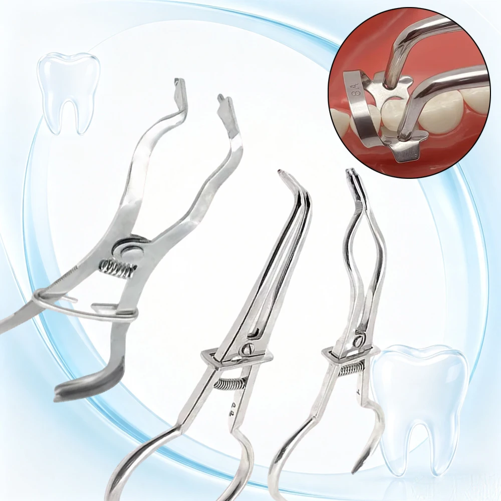 Dental Rubber Dam Clamp Forceps Stainless Steel Endodontic Restorative Matrix Separation Instrument