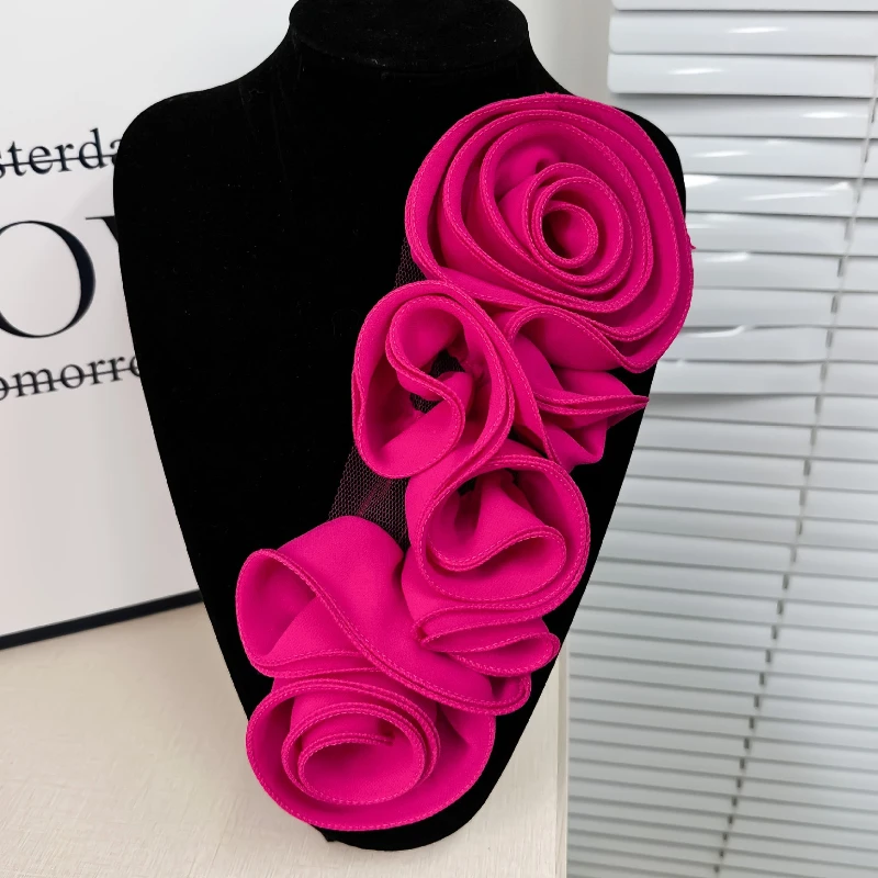 Handgemachte Stoff Spitze Blume Broschen Pins für Frauen Hochzeit Abendkleid Abzeichen Modeschmuck Kleidung Dekoration Zubehör – Detail 4