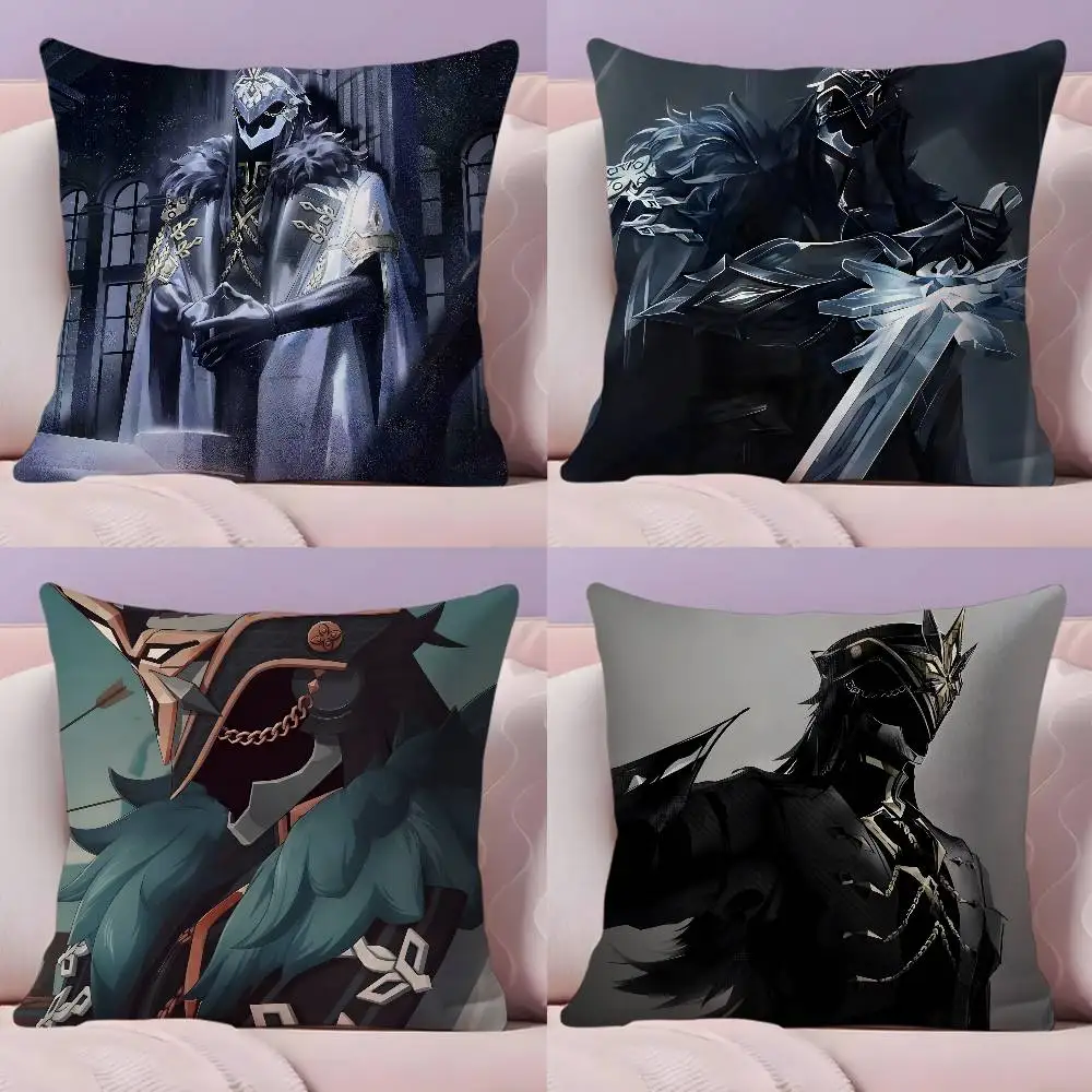 Game G-Genshin Impact Pillow Case Ultra Soft Skin Friendly Fabric Cloud Like Comfort & Concealed Zipper