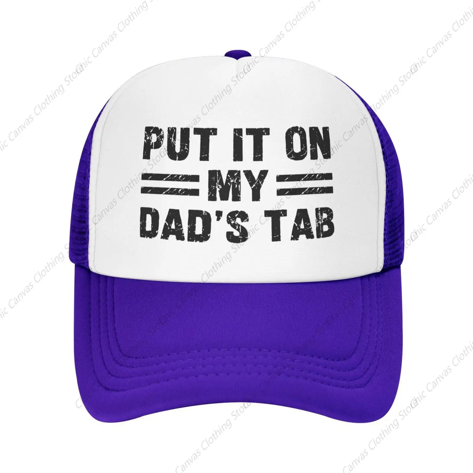 Zet Het Op Het Tabblad Van Mijn Vader Mesh Hoed Ik Hou Van Mijn Dag Verjaardagscadeau Mesh Cap Mannen Vrouwen Baseball Cap Grappige Trucker Hoed Verstelbare Pet