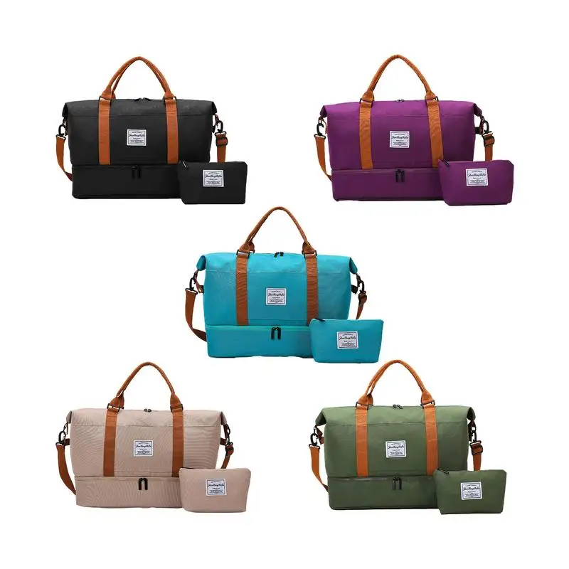 

Foldable Bags For Travel Waterproof Tote Bag Lightweight Portable Gym Bag For Air Travel Airplanes Road Trips Cruises Boat Rides