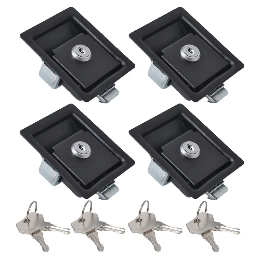 4x rv car camper Trailer Entrance Door Lock Latch Handle StainlessSteel