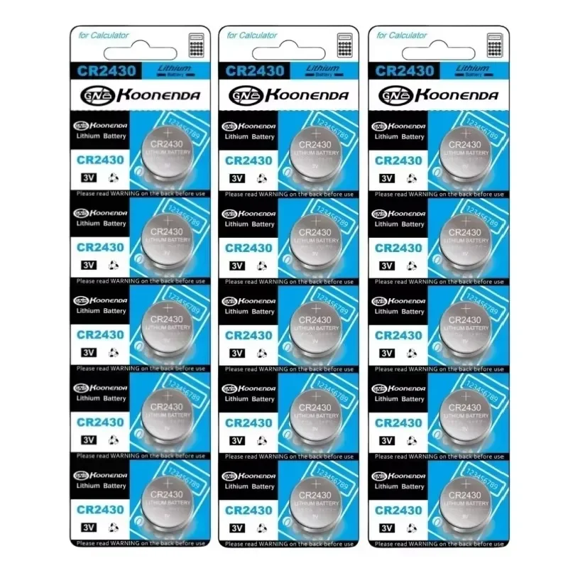 2-60PCS CR2430 3V Lithium Battery CR 2430 DL2430 BR2430 Button Coin Batteries for Key Fob Watch Alarm Clock Remote Control
