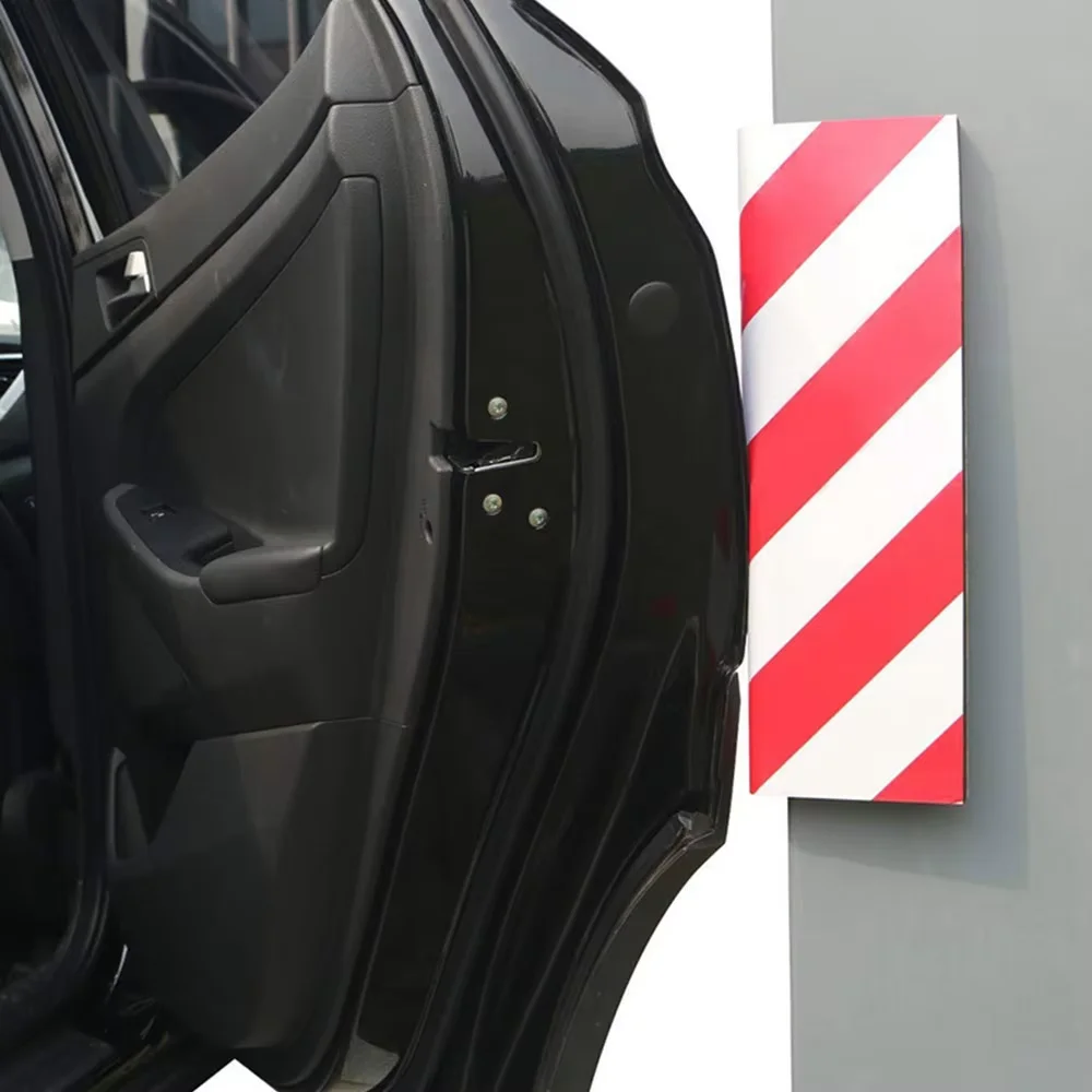 2/4pcs Parking Garage Car Door Protector Foam Wall Protector Warning Car Accessories Corner Bumper Edge Sticker Scratch Adhesive