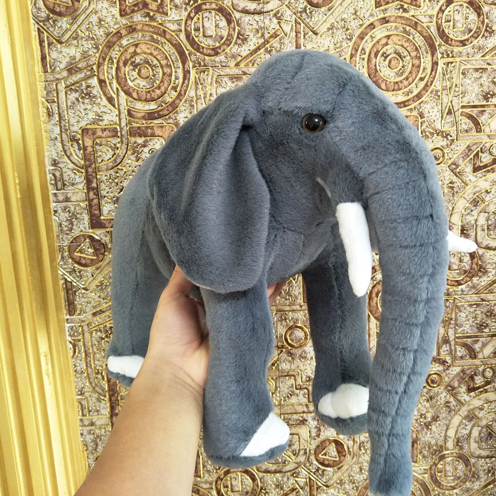 

Grey Elephant Plush Toy for Children Simulation Doll Soft Animal Zoon Animls