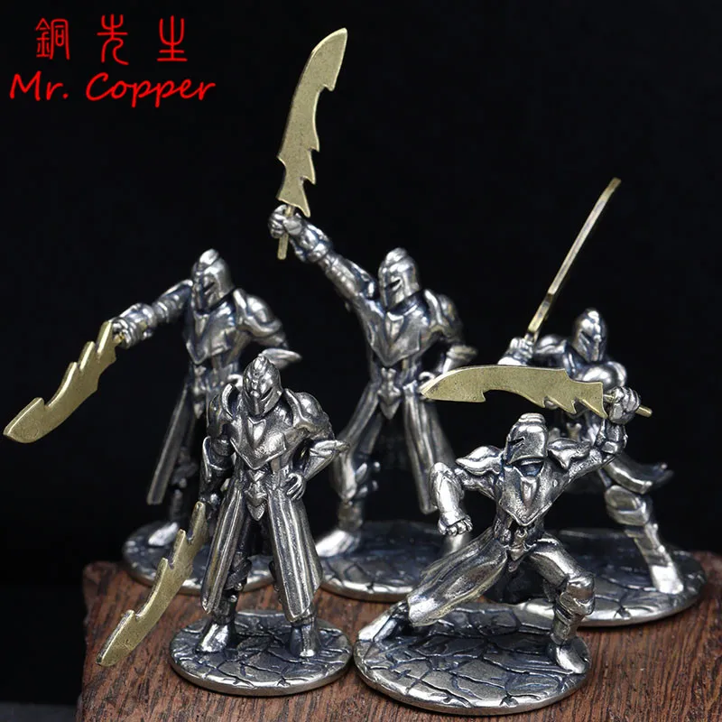 7 Styles Ancient Spartan Warriors Figurines Miniatures Vintage Brass Soldiers Model Small Statue Desktop Ornaments Crafts
