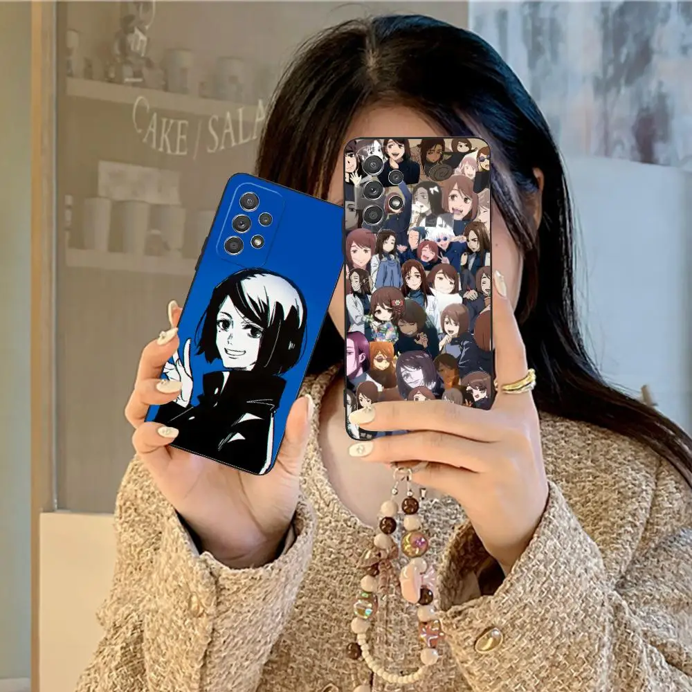 Jujutsu Kaisen Shoko Leiri funda de teléfono para Samsung Galaxy A56 55 54 53 52 51 36 35 34 23 16 15 5G cubierta de Color para teléfonos móviles