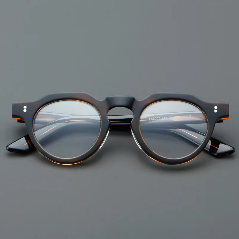 SZTZX Casual Style Small Frame Prescription Glasses Anti Blue Light Durable Acetate Myopia Eyewear Progressive Reading Glasses