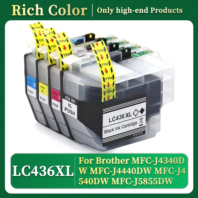 

Совместимый картридж LC436XL для принтера Brother MFC-J4340DW MFC J4440DW J4540DW J5855DW J5955DW J6555DW J6955DW J6957DW