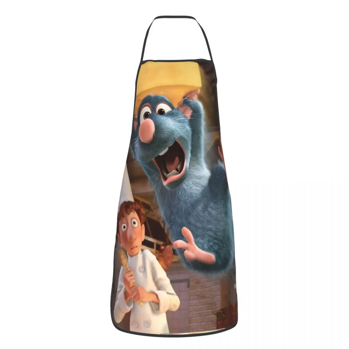 Custom Bib Ratatouille Little Chef Remy Aprons Men Women Unisex Adult Chef Cooking Kitchen Tablier Cuisine Baking