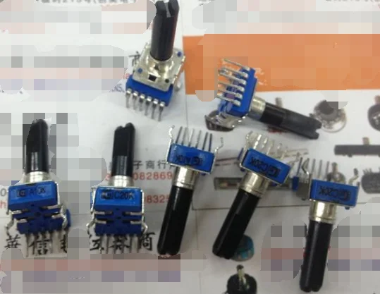 

5pcs/lot Mixer potentiometer CH 142 type vertical double potentiometer A10K C20K handle length 23MMF 6 feet