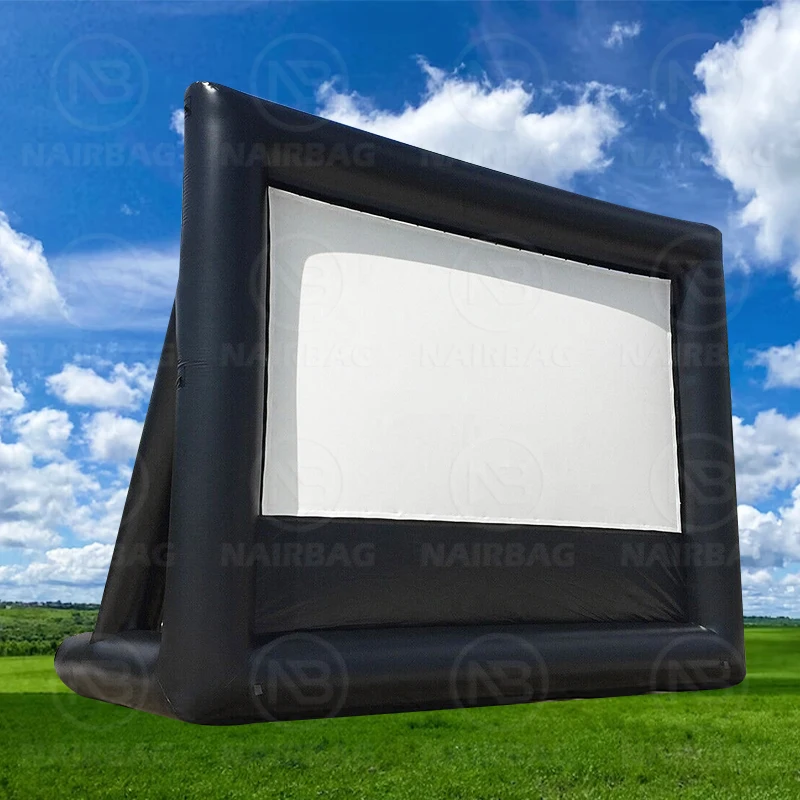 2026Large Inflatable Air Screen Outdoor Cinema Equipment Inflatable Outdoor Movie Screen Movie Projector Screenpromote sales
