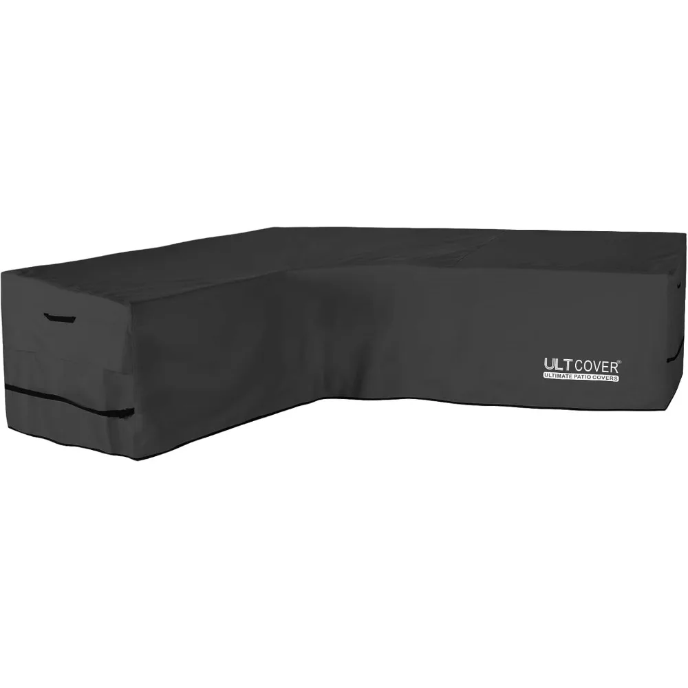 

ULTCOVER Patio L-Shaped Left Facing Sofa Cover Waterproof for 6-Seater Outdoor Sectional Furniture Couch 85”W (Left Side) x 110”