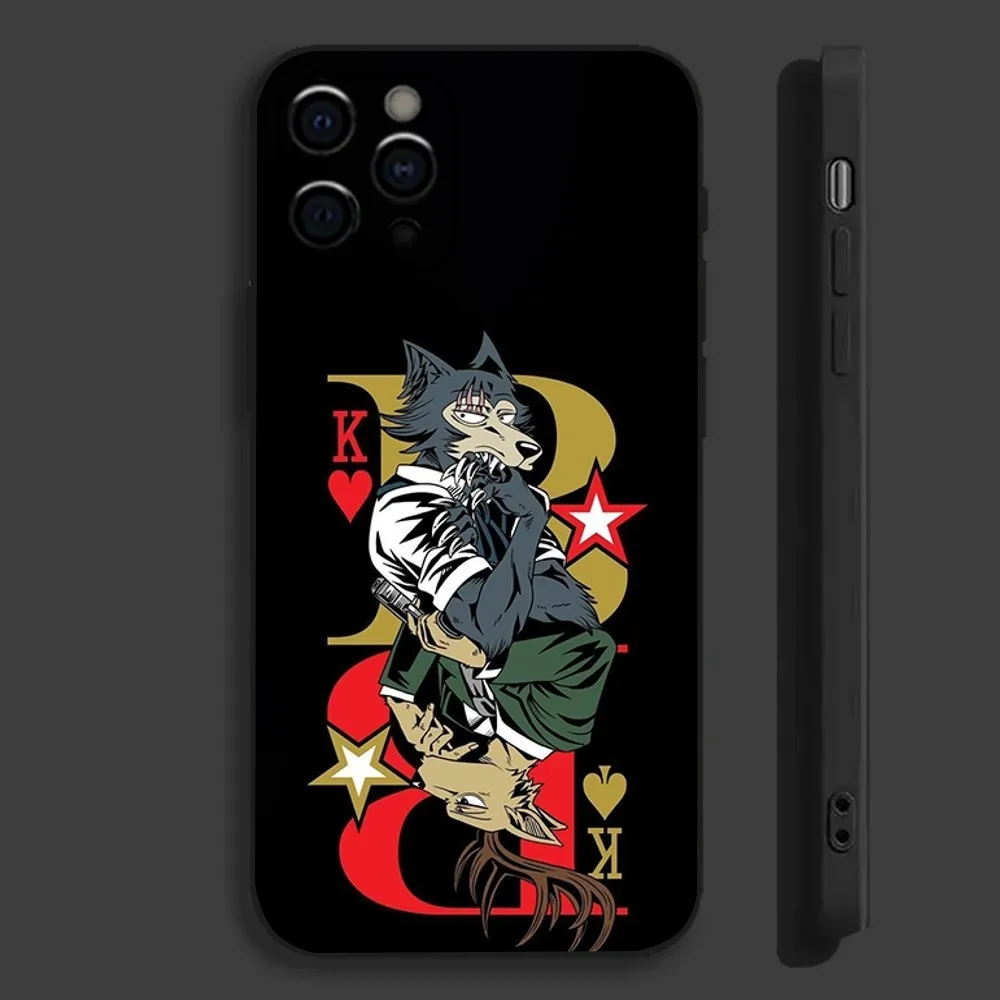 Anime B-Beastars Phone Case For Apple iPhone 15,14,13,12,11,Pro,X,XS,Max,XR,Plus,Mini Soft Black Cover