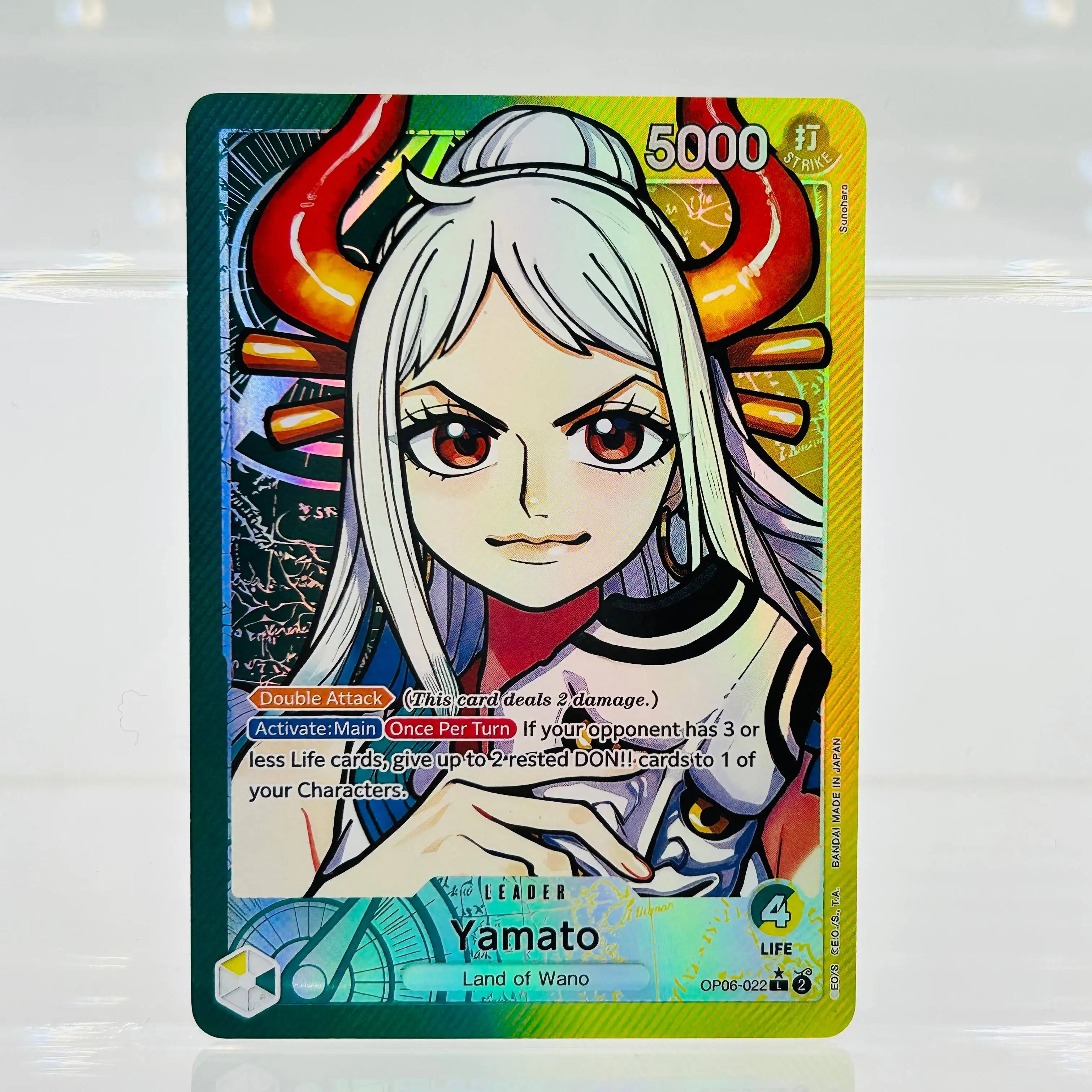 One Piece EN OP06-042 Vinsmoke Reiju DIY Gold Foil & Foil Texture Premium Anime Collection Card