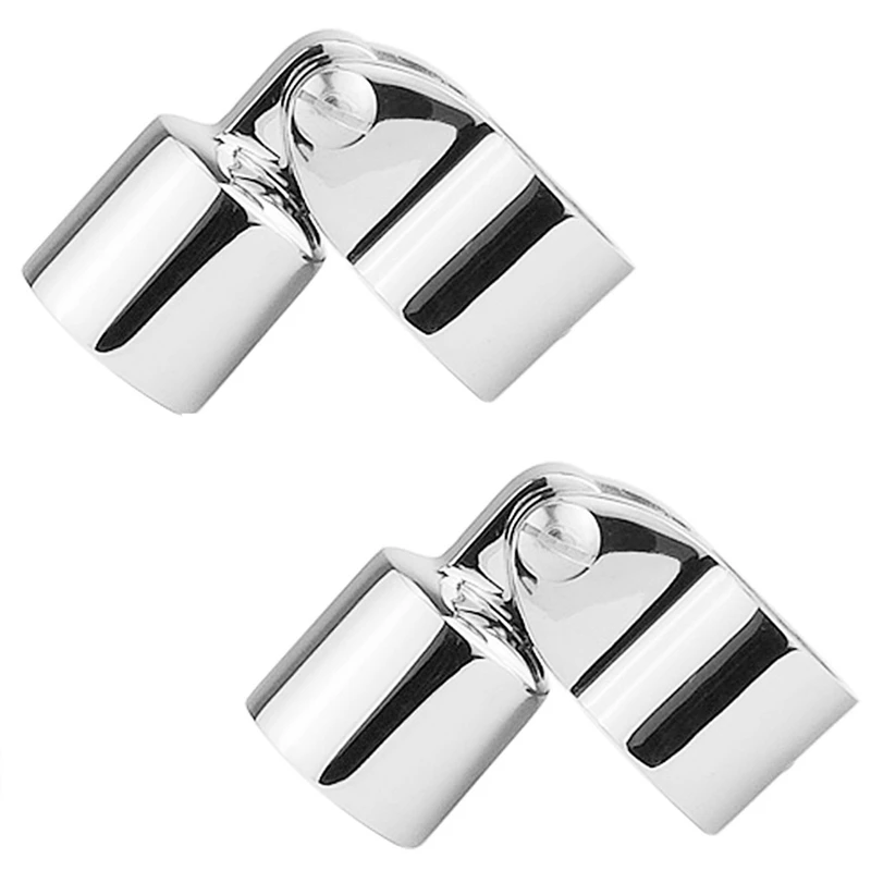 2 PCS Sliding Cap Sliding Sleeve Combination Set Stainless Steel Yacht Roof Awning Fixed Bracket 25.4Mm