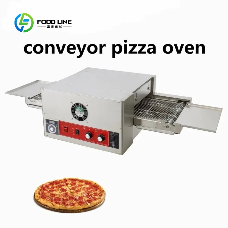 Commercial Gas Mini Electric Tunnel Conveyer Conveyor Belt Pizza Oven Stackable Ovens for Baking Cheese Pizza Bread Egg Tart