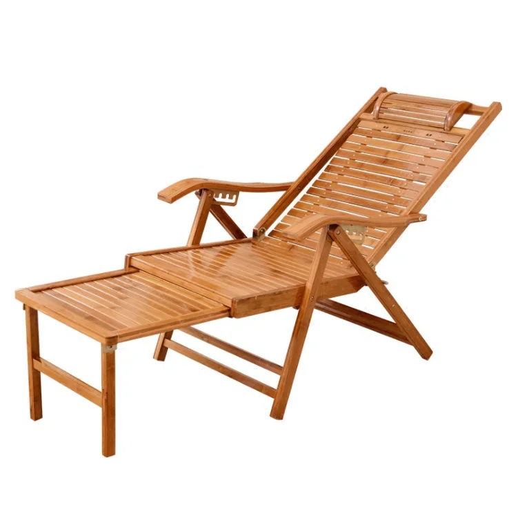 

Wholesale High Quality Modern Relaxing Chair Living Room Furniture Bamboo Wooden Rest Folding Chair with Cushionpromote sales