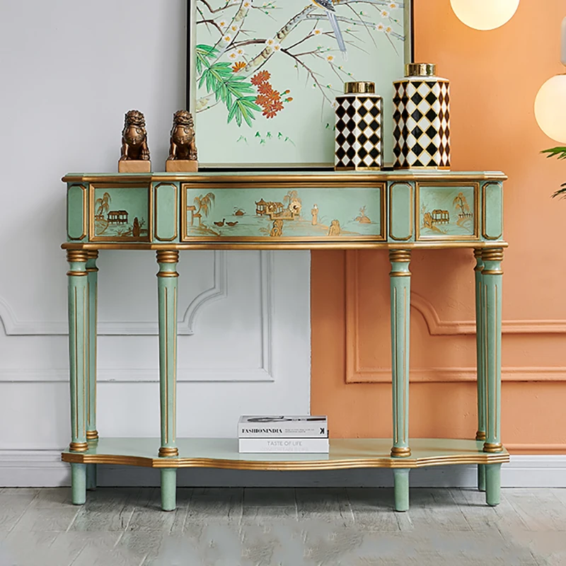 #Nordic Beauty Console Table Trendy Storage Drawer Design Console Table Entrance Hall Luxury Wohnzimmer Tisch Furniture
