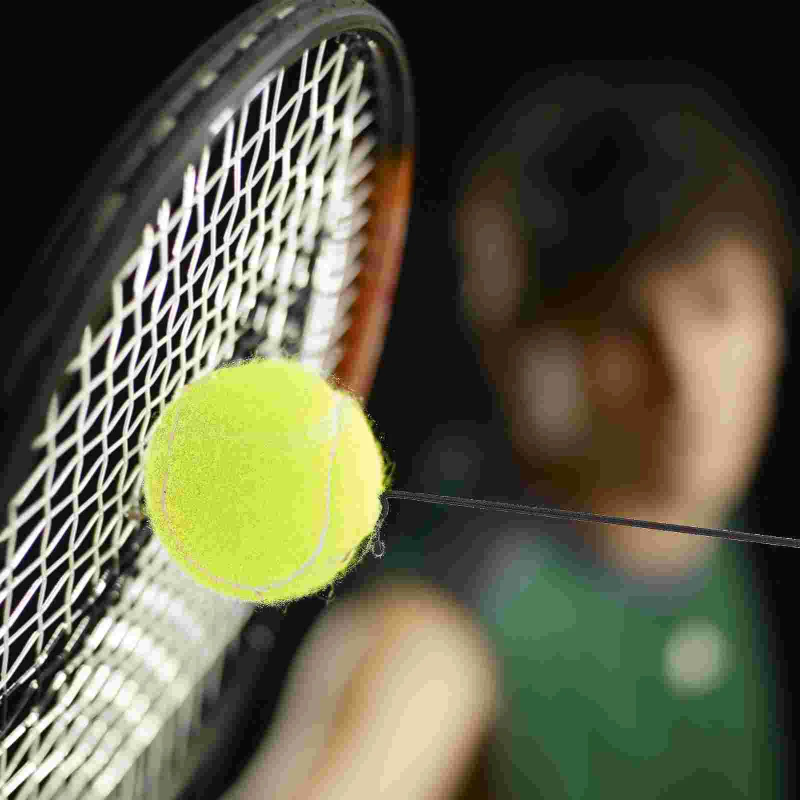 Pelota de rebote para entrenador de tenis con cuerda, equipo rebotador de práctica de tenis, ejercitador de bádminton solo