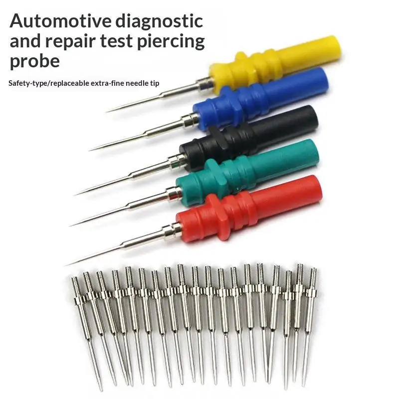 15pcs Automotive Diagnostic Test Probe Puncture Needles Oscilloscope Probe Pins Set Repair Tool Accessories HT307