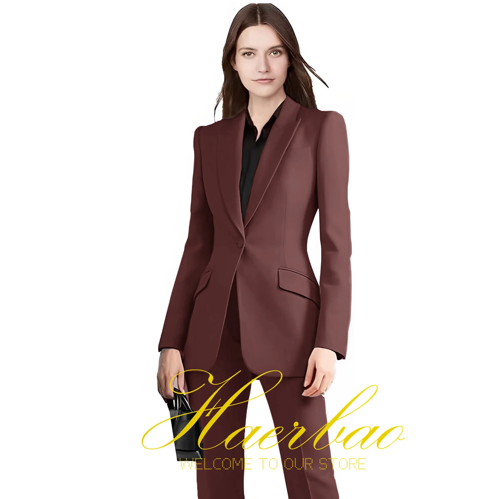 Fashion Women’s Suit Business Women Blazer Pant Set Office Lady Suit 2 Pieces Set