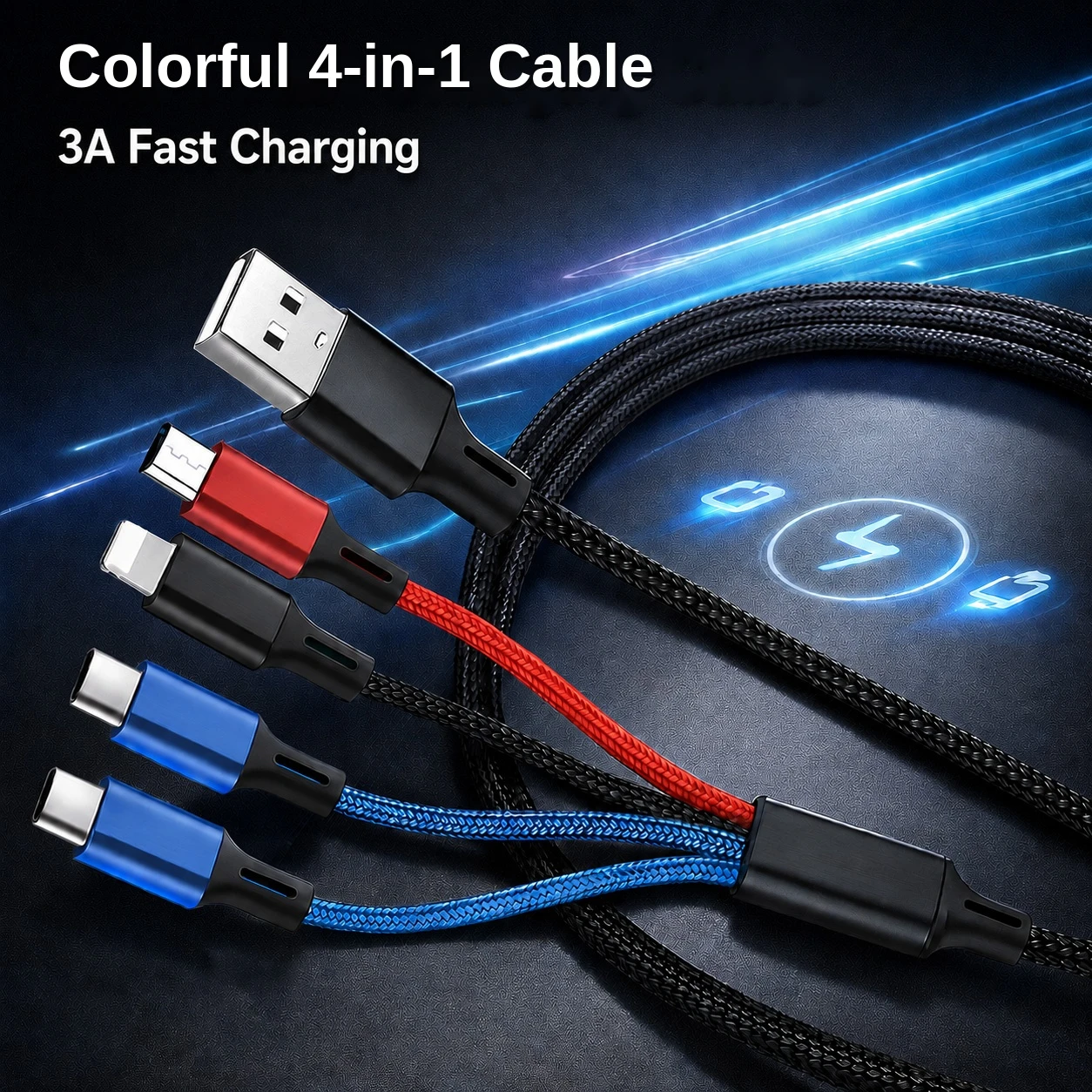 4-in-1 multi charging cable