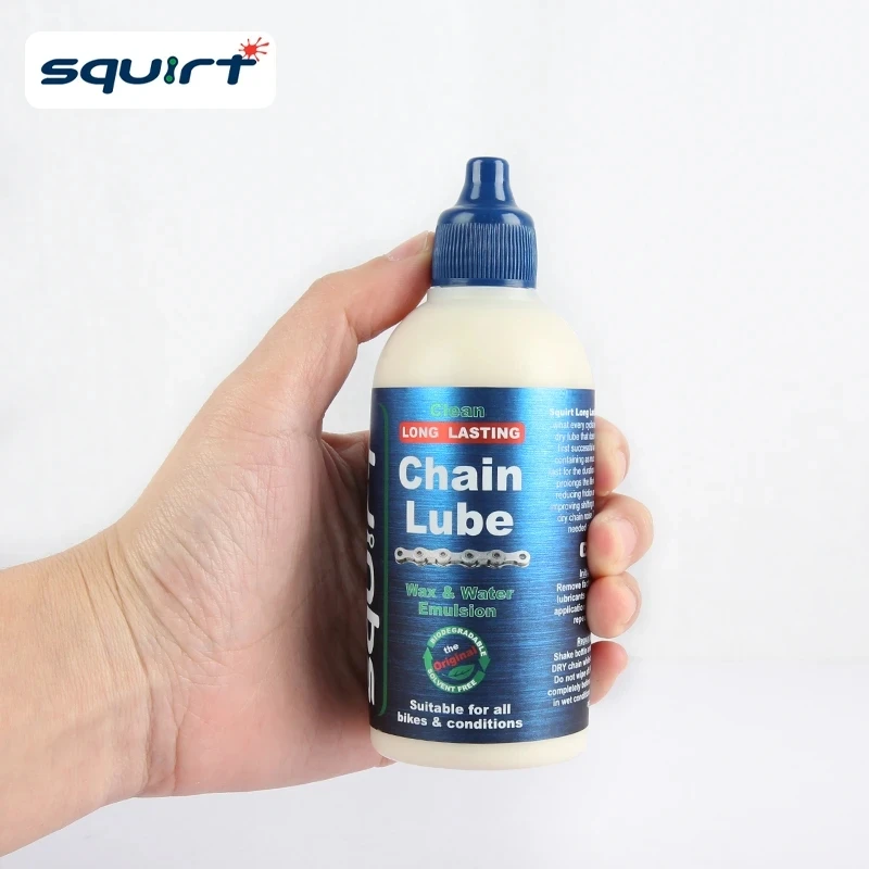 Squirt Bicycle Chain Dry Lube 15/120ml Long Lasting Water Emulsion MTB Bike Special Chain Gear Maintenance Oil Lubricant Wax