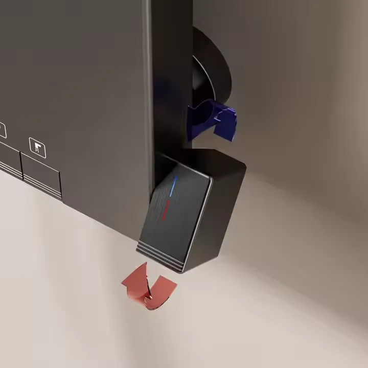 ชุดฝักบัวอาบน้ำทรงกลมทันสมัย พร้อมหัวฝักบัวนวดแบบนุ่มนวล หัวฝักบัวแบบเรนชาวเวอร์สีเทา ชุดน้ำตกสำหรับโรงแรม แกนวาล์วเซรามิก